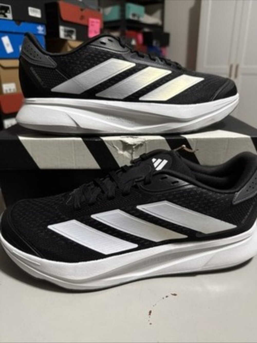 Adidas Duramo SL2W IH8225 Women’s 9.5 Black White Running Shoes Athletic